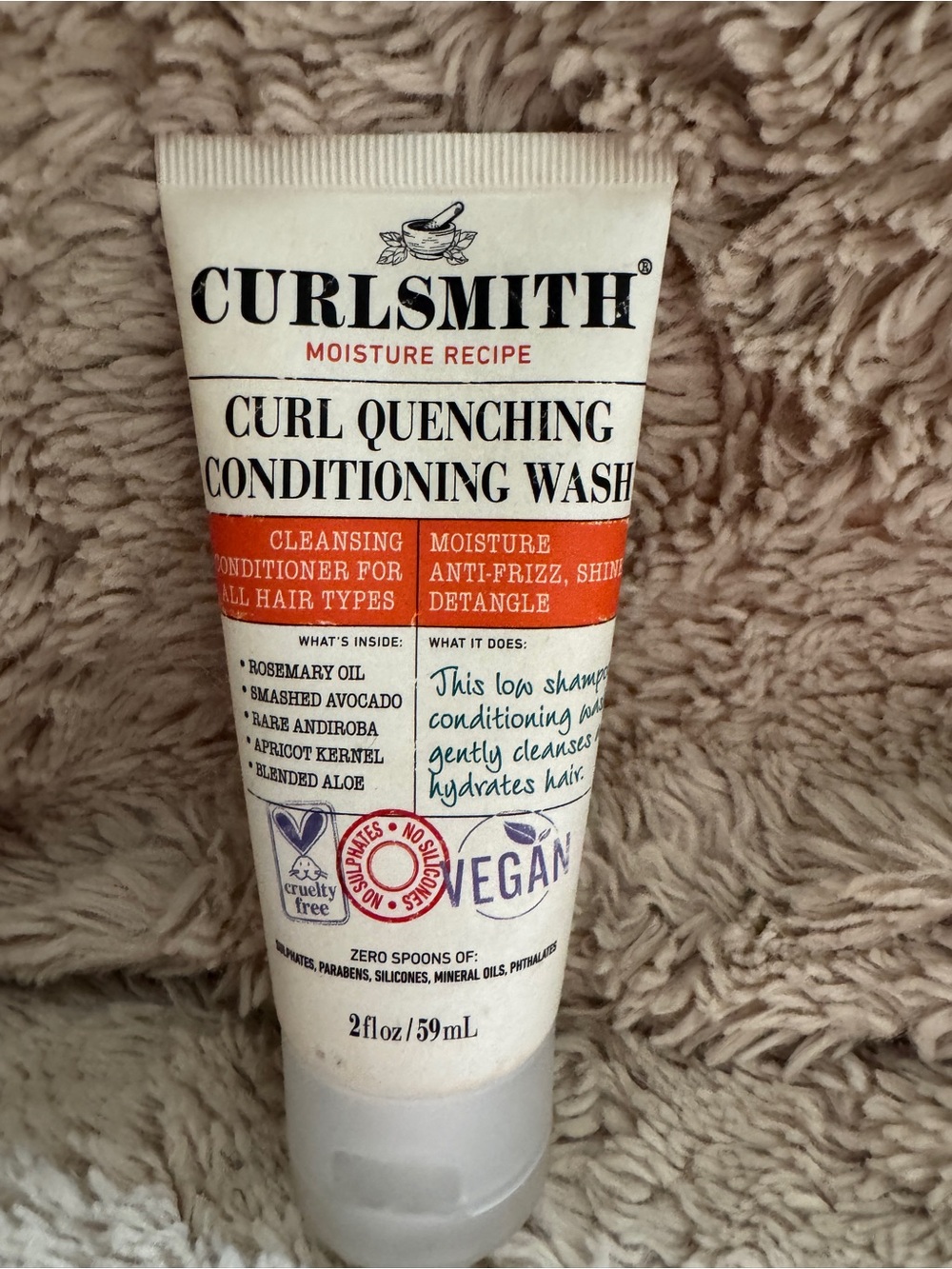Curlsmith Curl Quenching Conditioning Wash - White & Orange